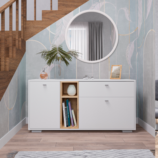 МС Ланс Комод К101 (МП) Белый