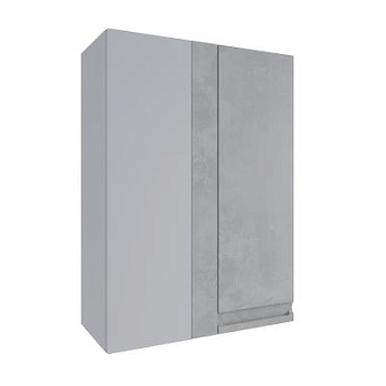 Верхний шкаф Скала Бетон светлый ВПУ 650 правый