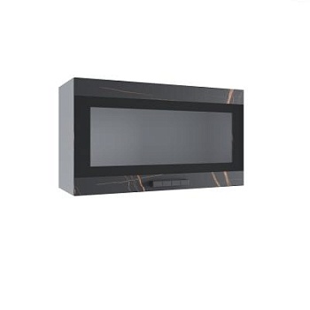 Верхний шкаф Ройс Кварц черный ВПГСФ 800