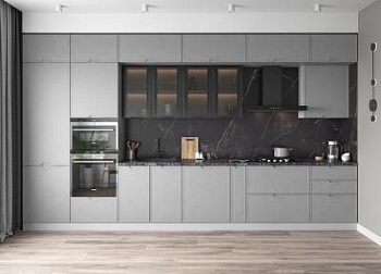 Модульная кухня Арка Штукатурка серая