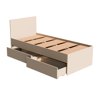 МС Мори Кровать КРМЯ 900.1 Сатин