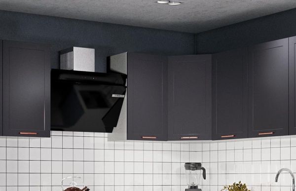 Модульная кухня Квадро Железо / Лунный свет