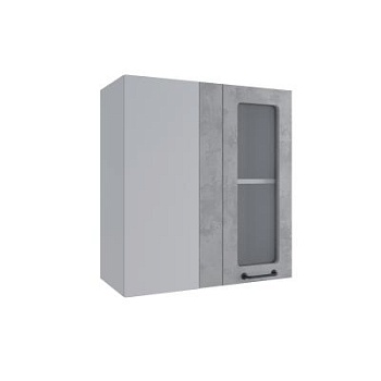 Верхний шкаф Лофт Бетон светлый ПУС 650