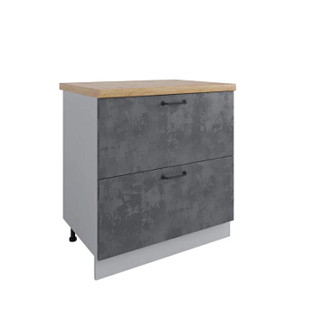 Стол Лофт Бетон тёмный КС2Я 800