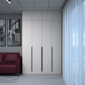 МС Пальма Шкаф 1600 + Антресоль 1600 Сатин