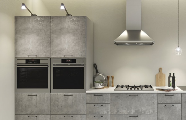 Модульная кухня Лофт Бетон светлый