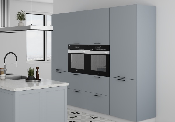 Модульная кухня Norma Виано Блю + остров Перо Блю