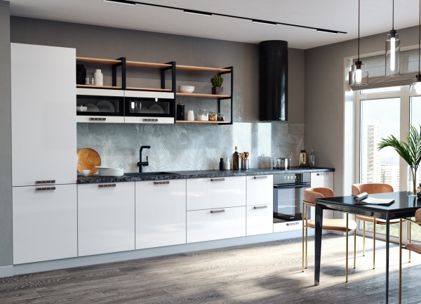 Модульная кухня Олива Снег