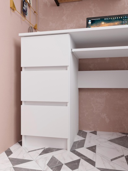 МС Мори Стол МС-6 левый (МП/3) Белый