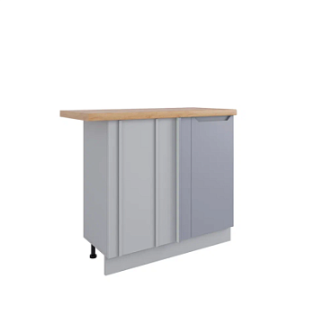 Стол Тренто Серый эмалит МСУ 1000 стыковка с глубиной 500 левый