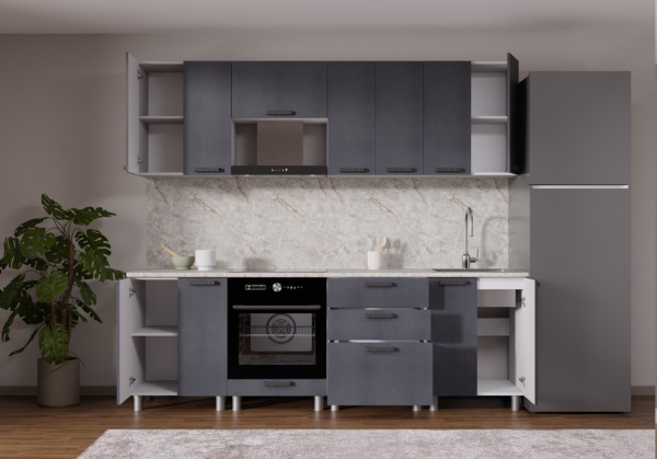 Модульная кухня Лаванда Смородина