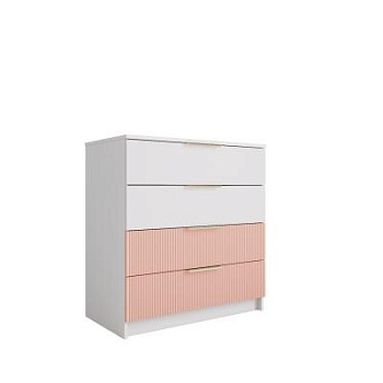 Комод 800 Лавис КМД 800.1 (Белый/Персик софт)