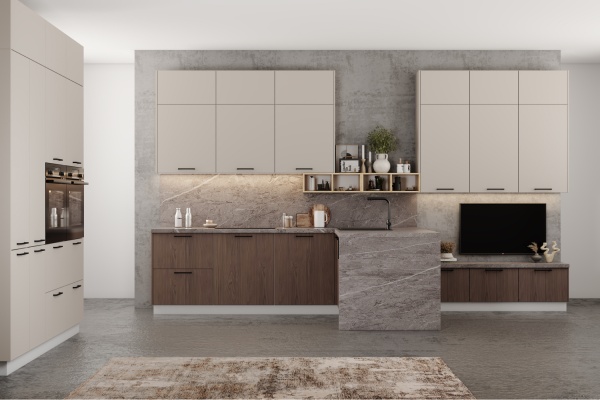 Модульная кухня Ройс Американский Шоколад