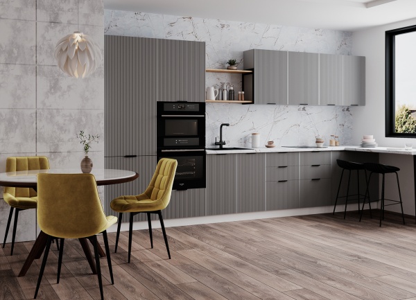 Модульная кухня Мелисса Графит Скин