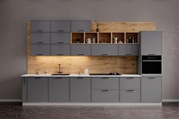 Модульная кухня Марта Графит Скин