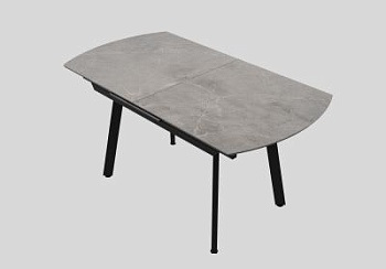 Стол керамический раздвижной Барон 1500х800х400 Серый