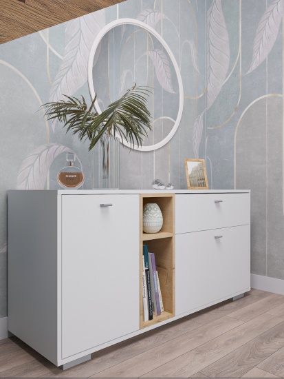 МС Ланс Комод К101 (МП) Белый