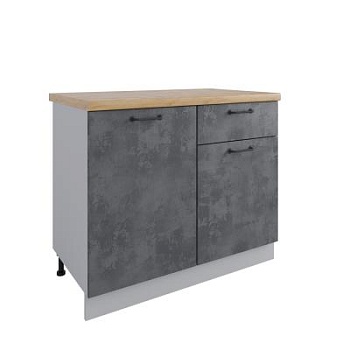 Стол Лофт Бетон тёмный СШ 1000