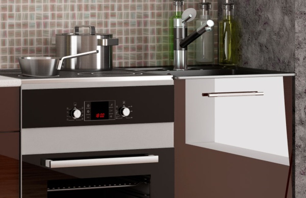 Модульная кухня Капля Белый / Шоколад