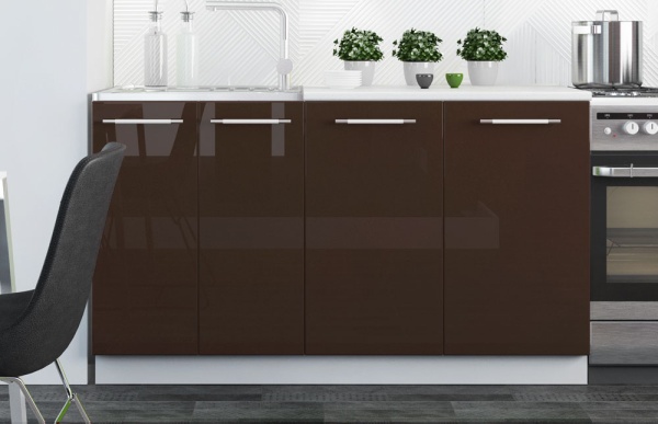 Модульная кухня Олива Кофе с молоком/Шоколад