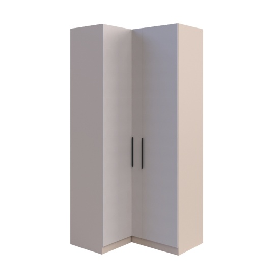 МС Роза Бежевый / Шкаф угловой 1100 «Ройс Бежевый Скин» — (Базовая комплектация)