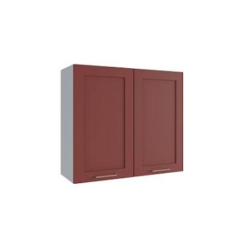 Верхний шкаф Квадро Красная кожа П 800