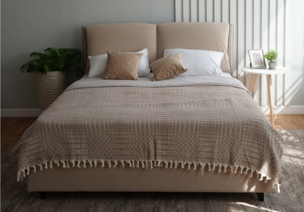 Кровать Венеция (М) 1,6 Бежевый Софт