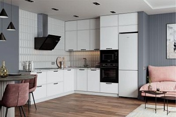 Модульная кухня Марта Белый Скин