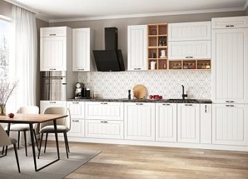 Модульная кухня Империя Белый Эмалит