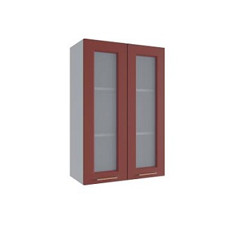 Верхний шкаф Квадро Красная кожа ВПС 600