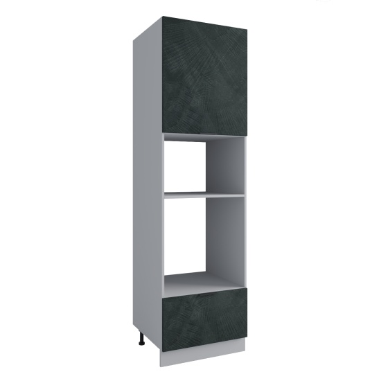 Пенал с нишей под духовку и СВЧ Фенис Палм Грин ПНС 600