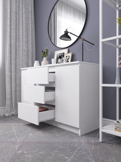 МС Мори Комод МК 1200.3 (МП/3) Белый