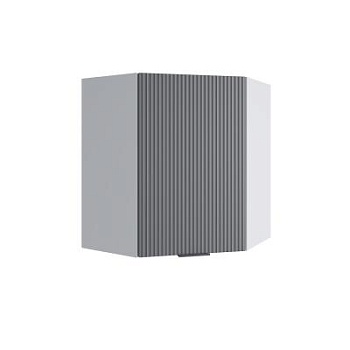 Верхний шкаф Фенис 3Д Графит ПУ 600*600