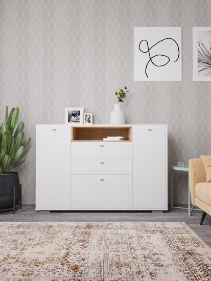 МС Ланс Комод К303 (МП) Белый