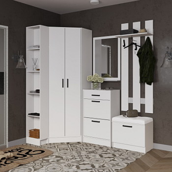 Модульная прихожая Кевин белый