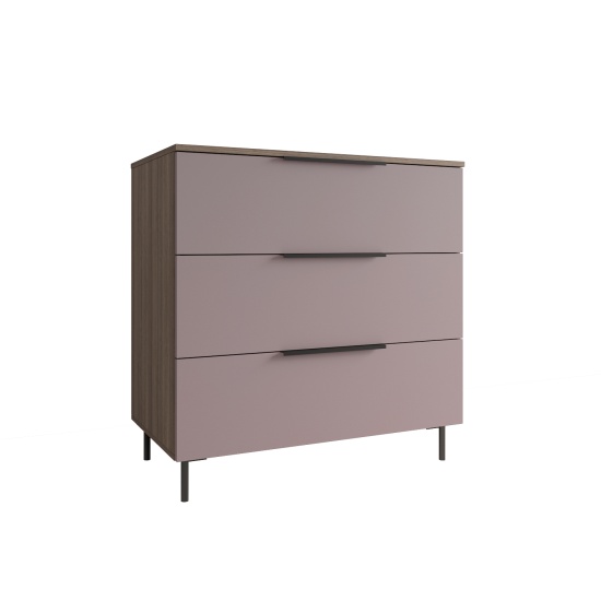 МС Роза Комод 900 Орех Франклин/Ройс Пудра скин