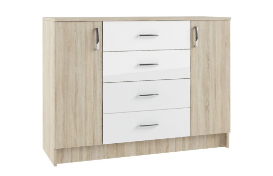 МС Софи Комод Сонома/Белый СКМ 1200.1 NEW