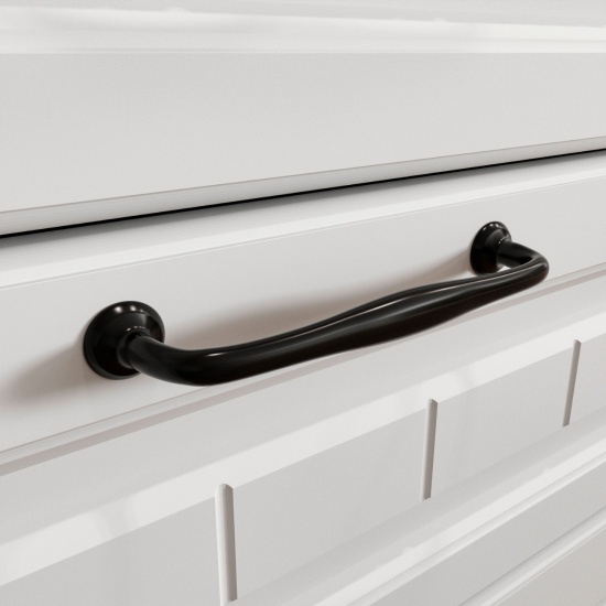 Ручка-скоба 128 S AL черный матовый