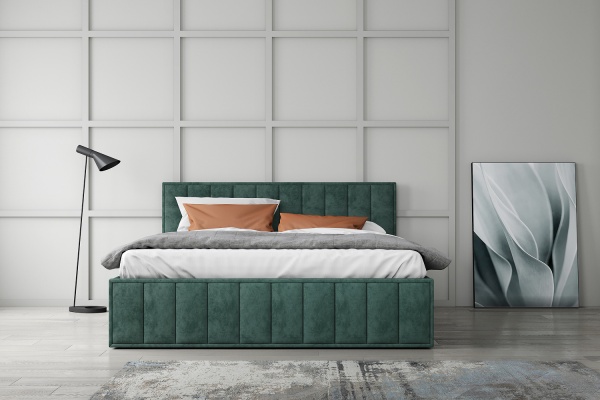 Кровать Лана (М) 1,8 Зелёный Софт