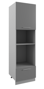 Пенал с нишей под духовку и СВЧ Лофт Дуб майский ПНС 600