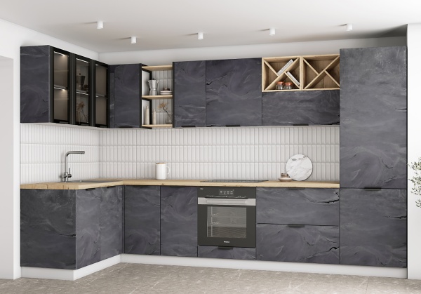 Модульная кухня Фенис Арт Сталь