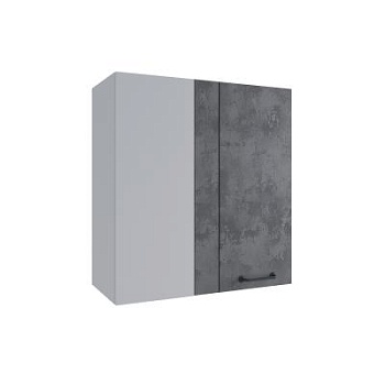 Верхний шкаф Лофт Бетон тёмный ПУ 650