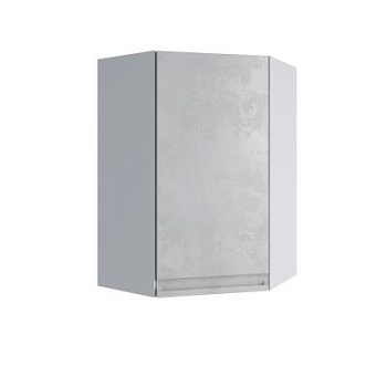 Верхний шкаф Скала Бетон светлый ВПУ 600*600 правый