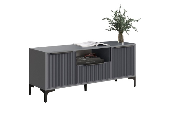 Тумба ТВ МС Кимберли Графит/ Графит Софт