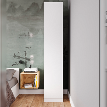 МС Мори Шкаф МШ 400.1 (МП/3) Белый