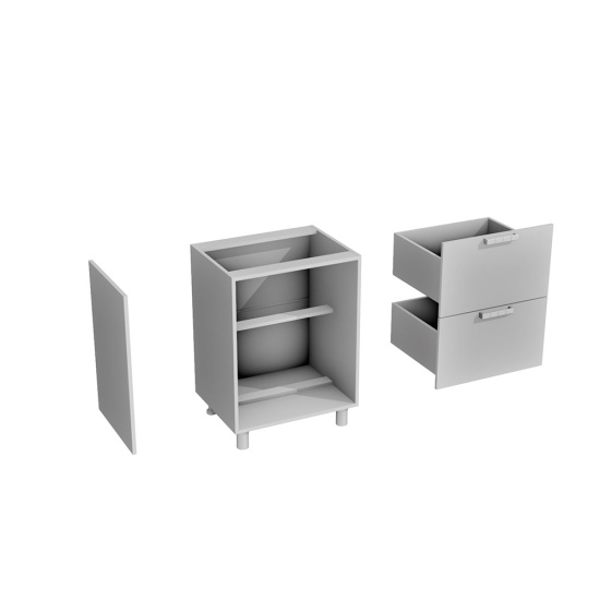 Нижний шкаф Лотос Кашемир Н2Я 600