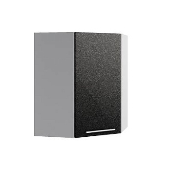 Верхний шкаф Олива Чёрный ПУ 550*550