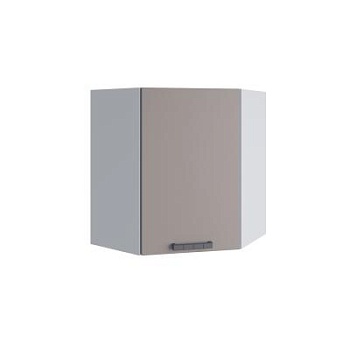 Верхний шкаф Ройс Грей софт ПУ 600*600