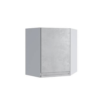 Верхний шкаф Скала Бетон светлый ПУ 600*600 правый