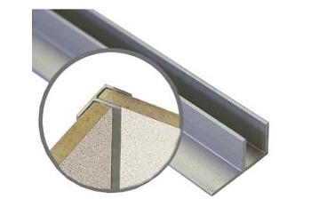 СТ-2 6мм Планка угловая для щита L=600мм, F-образное сечение/100